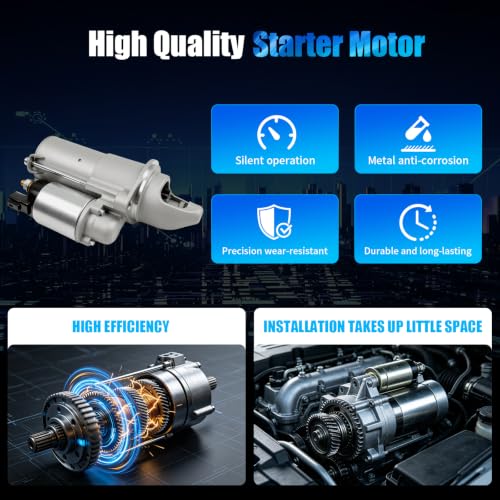 19090N New Starter Motor for Kia Sorento 2011-2014,Optima 2012-2014