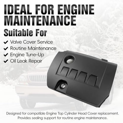 Engine Top Cover Fit for Toyota & Lexus VVT-i, Matches PN 1121237010