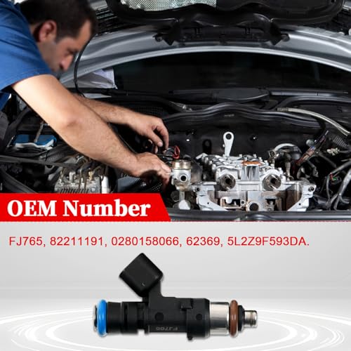 FJ765 Fuel Injector Replace#82211191,0280158066 5L2Z9F593DA-6PCS - size: FJ765(6PC)