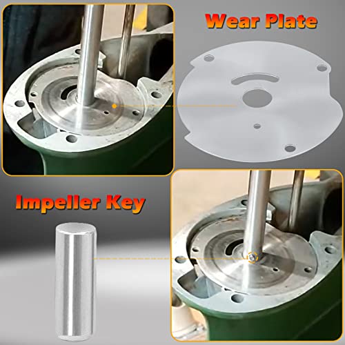 Upgrade Water Pump Impeller Kit 0382468 382468 Fits for Johnson Evinrude BRP OMC 10 15 18 20 25 HP Housing, Replacement for OEM Part Number 777806 18-3377 46-13179