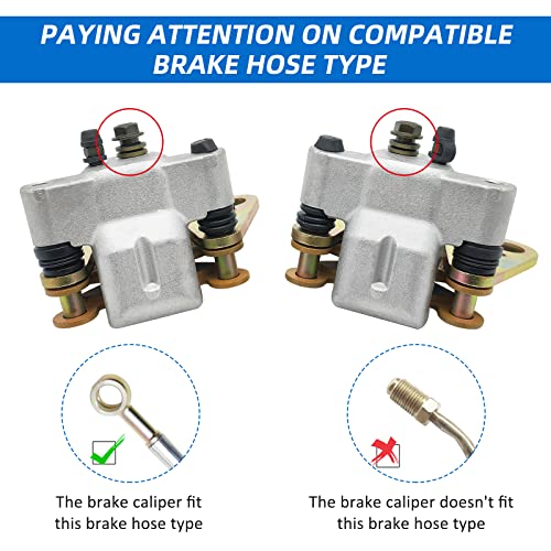Front Left Right Brake Caliper Assembly for Polaris ATV Sportsman 400 450 500 600 700 800 500 Magnum 330 ATP 330 500 Tractor 500 6X6 1910841 1910842