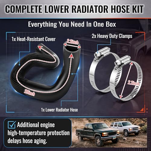 Lower Radiator Hose Compatible with ACDelco Gold 26207X/Gates 21941,2 Clip