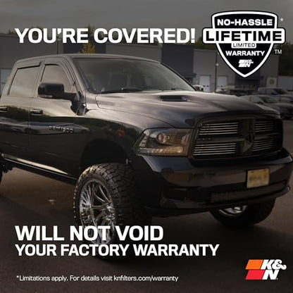 K&N Cold Air Intake System: Dry-Flow Air Filter, Increase Performance & Towing: Compatible with 2019-2024 RAM 1500, 30-1578 - style: Dry Flow