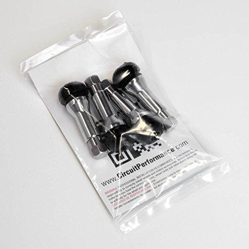 Circuit Performance Chrome Rubber Valve Stems TR414 38mm (Set of 4)