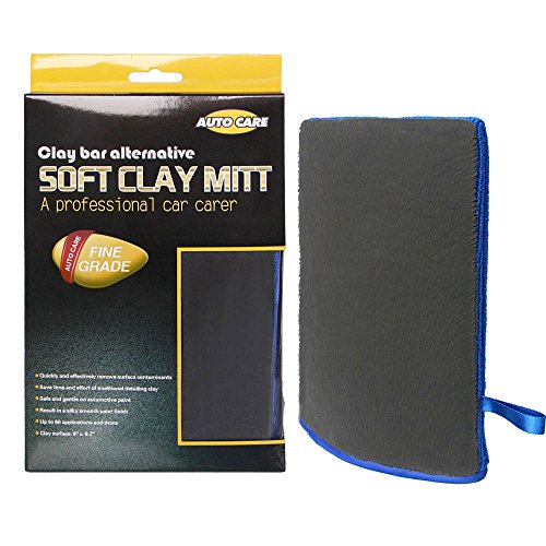 Clay Mitt, AutoCare Fine Grade Clay Bar Mitt Surface Prep Mitt Finish for Car Detailing Alternative Novel Detailing Tool & Kit