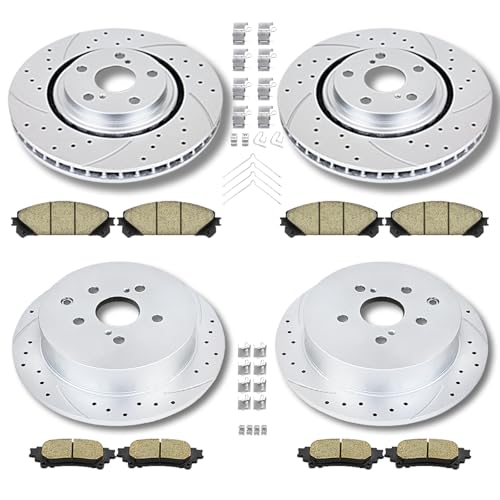 Acinoparts Front & Rear Brake Kit for 2010-2015 Lexus RX350 2010-2015 - size: ABK00601