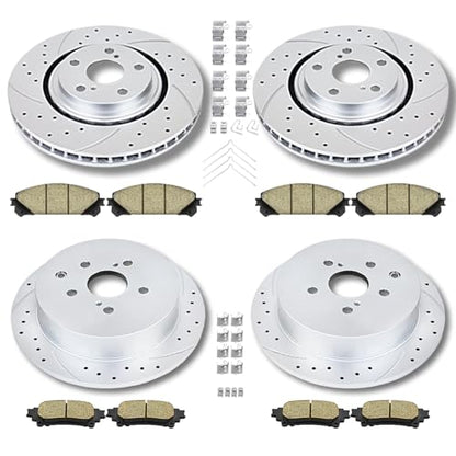 Acinoparts Front & Rear Brake Kit for 2010-2015 Lexus RX350 2010-2015 - size: ABK00601