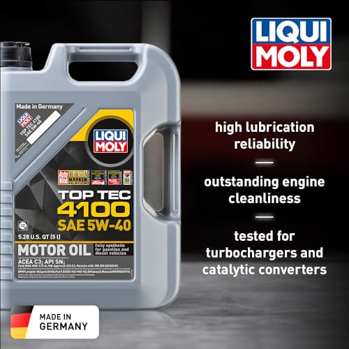 Liqui Moly Top Tec 4100 SAE 5W-40 | 5 L | Synthesis Technology Motor Oil | SKU: 2330 - size: 5 liters
