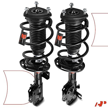 A-Premium Front Complete Strut Assemblies with Coil Springs, Set of 2 - style: Front Struts fit Mazda 3 2014-2018