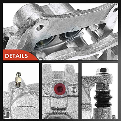 A-Premium Front Left Driver Disc Brake Caliper with Bracket - style: Front Driver Side