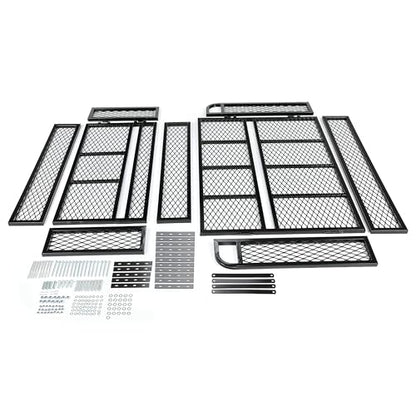 HECASA Universal Front Rear Cargo Basket Compatible with ATV Drop Storage Rack Cargo Carrier Steel