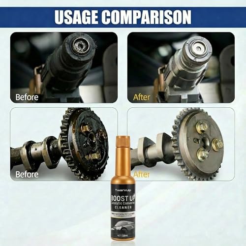 Catalytic Converter Cleaner Catalytic System Cleaner Additive for Gas & Diesel Vehicles, Routine Maintenance Treatment, Supports Smooth Engine Operation, Easy Pour-in, 3 Pack 120ml - size: 3 Pack