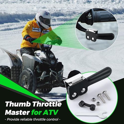 Saillong 1 Pack ATV Throttle Extender Black - color: Black
