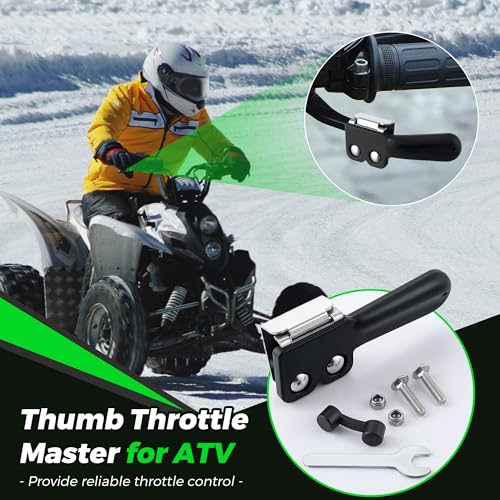 Saillong 1 Pack ATV Throttle Extender Black - color: Black