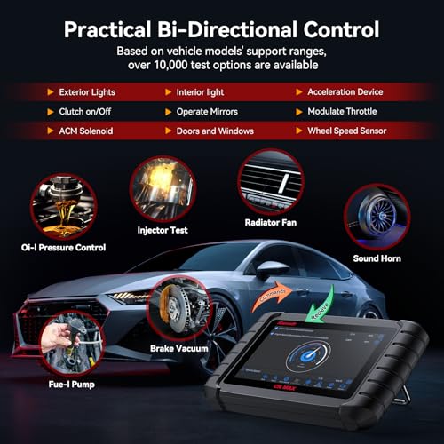 iCarsoft CR MAX 2026 Version Bidirectional Scan Tools Dealer-Level Full System Diagnosis Up to 50 Services All Active Test Lifetime Free Update OBD2 Scanner Diagnostic Tool ECU Coding CAN FD