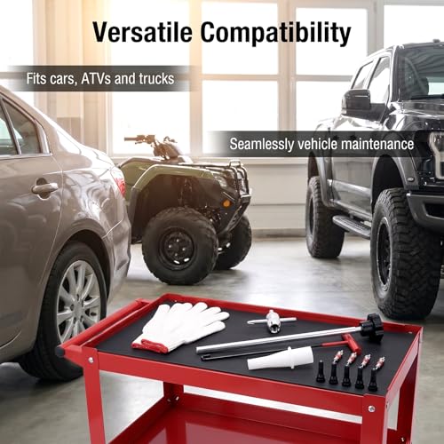 SYOWADA Tire Valve Core Removal Replacement Tool Kit with TR413 Valve Stems, 4-Way Valve Core Removal Tool Kit, for Cars, ATVs, Trucks