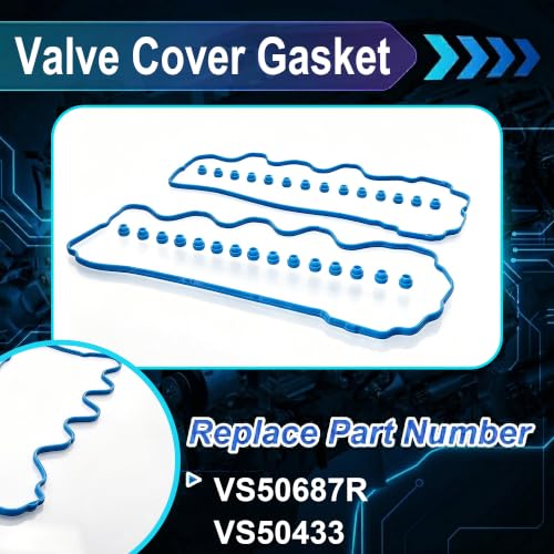5.4 Valve Cover Gasket Set Fit for Ford Lincoln 2007-2014 VS50687R VS50433 - size: 5.4 Valve Cover Gasket Set