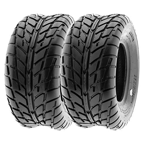 【2】SunF 225/45-9 ATV UTV Tires 225/45x9 Tubeless 6 Ply for 9 Rims - A021, black - size: 225/45-9