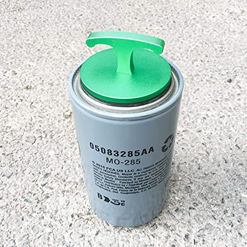 Aluminum Alloy-Oil Filter Plug Tool, Oil Filter Plug Cap Off Tool for Dodge Ram 05083285AA MO285 Turbo Diesel 5.9L 6.7L Cummins-Green - color: Green
