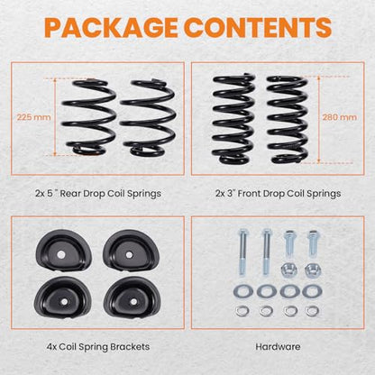maXpeedingrods 3” Front & 5” Rear Lowering Kit for Chevy C10/GMC C15 60-72