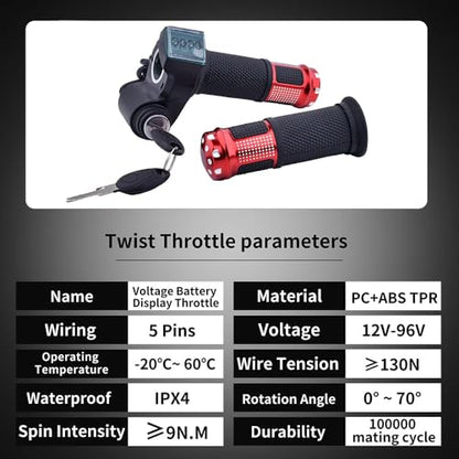 36V Motor Kit 500W Brushed Electric Motor and Controller, Throttle with Key - size: 36V 500W