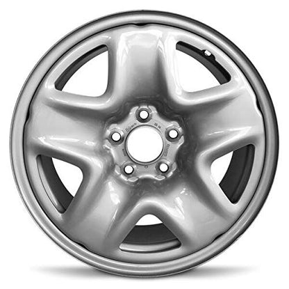 New OEM Replacement Wheel for 12-21 Kia Soul 17x7 inch Steel Rim Painted Silver Fit 225/65R17 - size: 17x7 - Fits 2012-2021