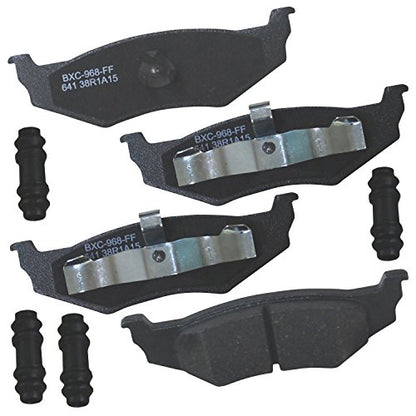 Bendix Premium SBC641 Ceramic Rear Brake Pads for Select Models Chrysler 300M, Cirrus, Intrepid, Neon, PT Cruiser, Sebring, Stratus, Dodge Plymouth Breeze, Neon - style: SBC641
