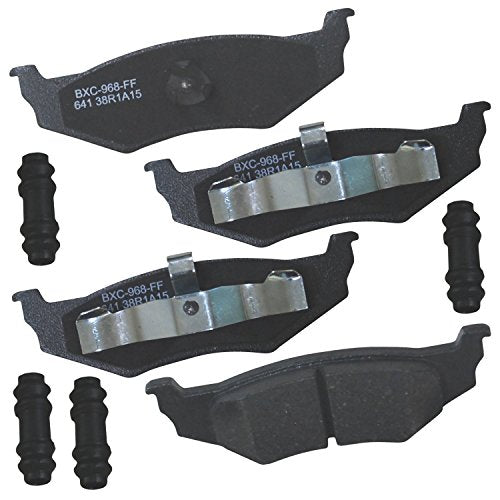 Bendix Premium SBC641 Ceramic Rear Brake Pads for Select Models Chrysler 300M, Cirrus, Intrepid, Neon, PT Cruiser, Sebring, Stratus, Dodge Plymouth Breeze, Neon - style: SBC641