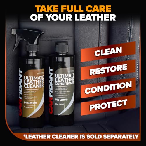 Leather Couch Conditioner & Restorer - Full Leather Restore & Conditioning Kit with Applicator Pad for Car Seats, Couch, Furniture, Shoe, Sofa, Bag & Purses - 18 fl. oz. - style: Leather Conditioner