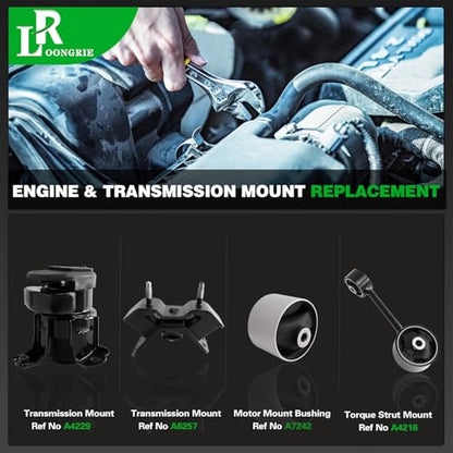 Engine Mount and Transmission Mount kit Compatible with 1998-2003 Sienna - size: 1998-2003 Sienna