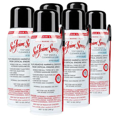 Sea Foam Spray Upper Engine Cleaner and Lube, SS14, 14 oz, Pack of 6 - size: Pack of 6