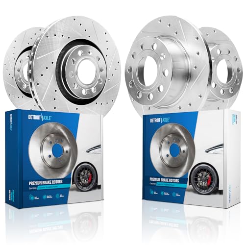 Detroit Axle - Brake Rotors for Audi A3 Quattro Volkswagen GTI Jetta Passat - size: 4R1201534V1/kit