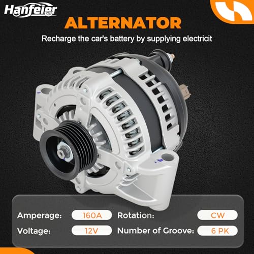 11113N Alternator for Chrysler Dodge 300 Charger Magnum 2005–2007 - size: 11113