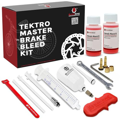 BleedZone Tektro Brake Bleed Kit with 120ml Mineral Oil for TRP Brakes