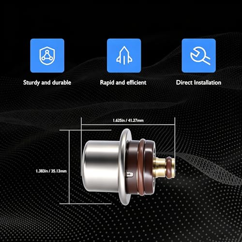 HiSport Fuel Pressure Regulator Compatible with Porsche Cayenne - size: HSFPRR4045