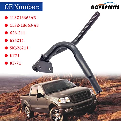 NOVAPARTS 1L3Z18663AB HVAC Heater Hose Pipe Assembly Engine Heater Hose Assy for 2000 2001 2002 2003 2004 Ford F150 E150 E250 4.2L 626211 KT-71 626-211