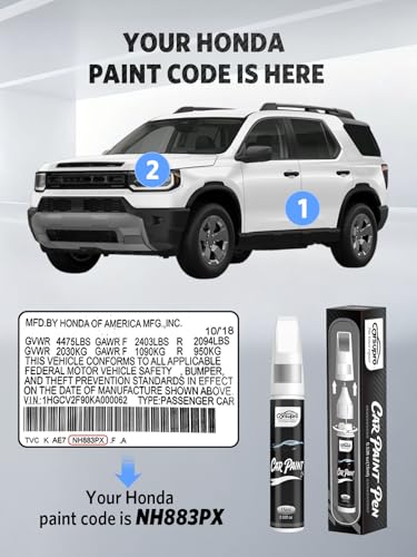 Urban Titanium Metallic (YR-578M) Touch Up Paint for Honda, 2-in-1 - color: Urban Titanium Metallic(YR-578M) for CR-V/Civic/Insight, style: for Honda