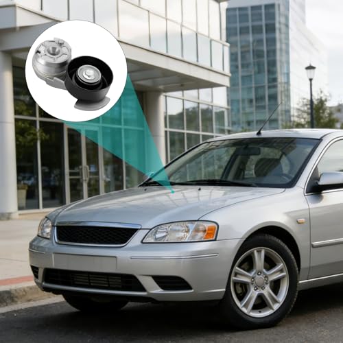 AULINK 2W7Z6B209AA Belt Tensioner Assembly with Pulley (4.6L V8) For Ford - size: 38189