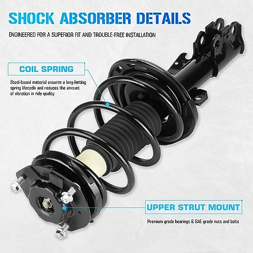 ILONPA Front Quick Struts Shocks for 2004 2005 2006 Toyota Camry
