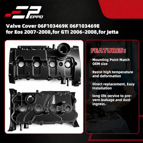 Valve Cover 06F103469K 06F103469E for Eos 2007-2008,GTI 2006-2008,for Jetta - size: 06F103469K