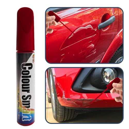 Touch Up Paint for Cars, Car Scratch Repair Pen, Quick & Easy Solution to Erase Car Scratch Paint Pen, Automotive Paint Scratch Remover for Cars Paint Scratch Repair (Red) - color: Red