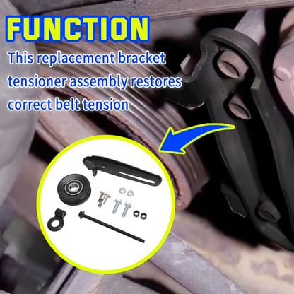 Drive Belt Idler Pulley Bracket Tensioner for 1995-2009 Subaru