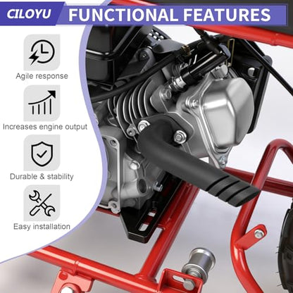 Exhaust Pipe Kit Replacement for Predator 212 GMB100 Mini Bike - style: Black