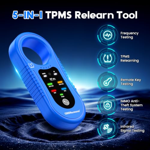 OBDResource 5 in 1 TPMS Relearn Tool, Frequency Tester, Remote Key Tester