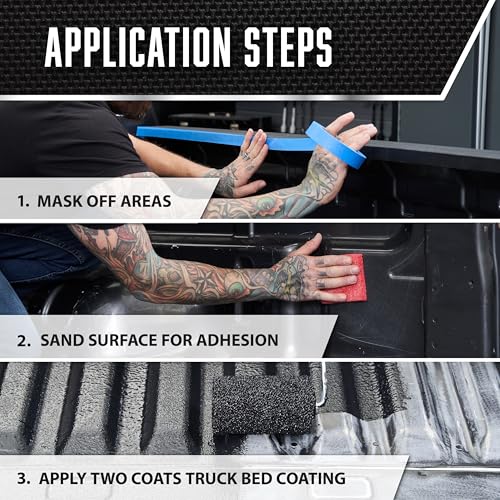 Rust-Oleum 342668 Stops Rust Truck Bed Coating, 1 Quart, Black - color: Black, size: 32 Fl Oz (Pack of 1)