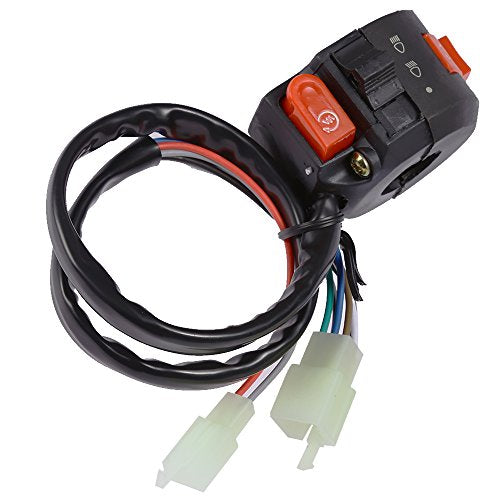 Anxingo Left Handlebar Start ATV Kill Light Starter Switch Fit for 50cc 70cc 90cc 110cc 125cc Chinese Taotao Sunl Roketa
