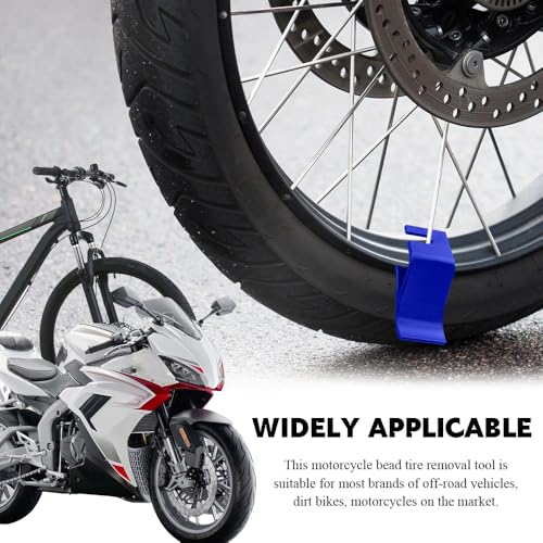 Motorcycle Tire Bead Installation Holder Hook, Tire Repair Tools - color: Blue
