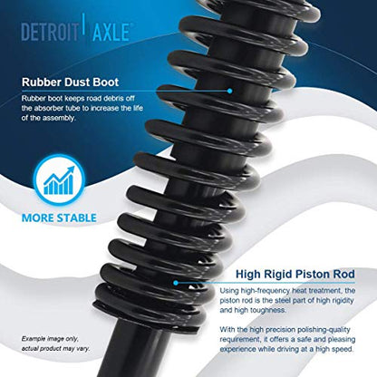 Detroit Axle - 2 Front Struts for 1996-2000 Honda Civic - size: 171291L_171291R/PAIR