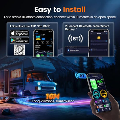 ANCEL BM1000 Bluetooth Battery Monitor, 400A Smart Shunt for RV & Marine - color: Grey
