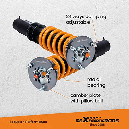 maXpeedingrods T6 Upgraded Coilover for BMW 3 Series E46 1998-2007 - color: Gold